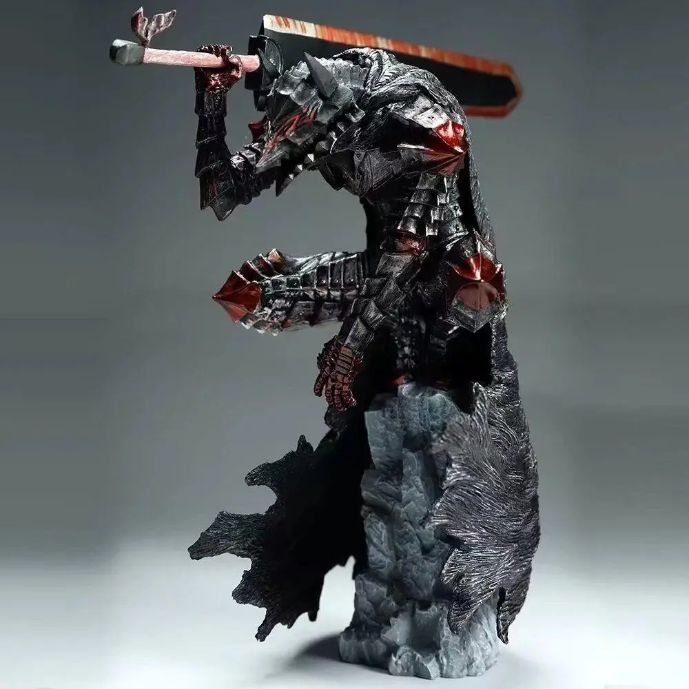 Berserk Guts Anime Figure, L War Damage Blood Version Statue, Anime Handmade Model, Collectible Action Figure, Perfect Gift for Fans, Collectible PVC Figure, Anime Character Statue