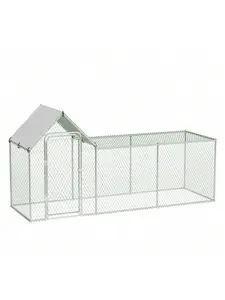 Gaomon Large Metal Chicken Coop Enclosure - Walk-In Poultry Run With Waterproof Anti-UV Cover, Outdoor Backyard Farm Cage For Chickens, Rabbits,summerwins