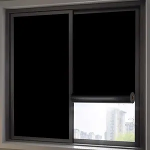Blackout Window Film Removable Privacy Sticker, UV Protection & Heat Insulation, Static Cling Glass Decal for Doors Windows Decorations, Window Privacy Films