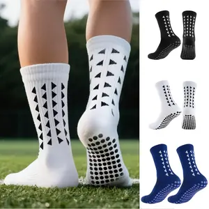 Elite Football Socks 3/6/10 Pairs Unisex Breathable Cushioned Non-Slip Silicone Grips Mid-Calf Professional Training Soccer Socks for Matches & Workouts