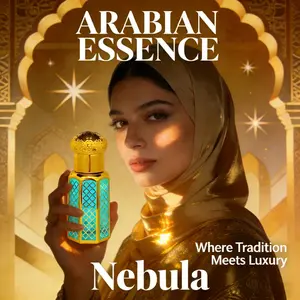 Long-Lasting Arabic Scented Oil, Luxury Bottle, Rollerball Oriental Fragrance, 0.33oz, Women's Perfume Gift Set, Arabian Fragrance