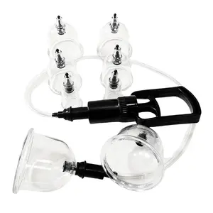 Transparent Vacuum Cup Massage Set, Home Use Muscle Relief Massager, Personal Body Massage Tool, Transparent Vacuum Cup Therapy Kit