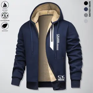 Men's Heavyweight Full-Zip Hooded Jacket Thermal Insulated Winter Coat with Zipper Closure Hooded Neck Polyester Lining Thick Cold Weather Outerwear for Everyday & Formal Use Non-Stretch Fabric Construction Ideal for Fall/Winter Seasons