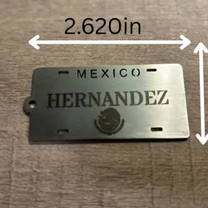 Mexico Lastname Stainless Steel Keychain