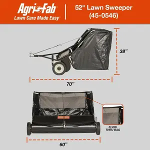 Agri-Fab 45-0546 52" Lawn Sweeper Heavy-Duty Steel
