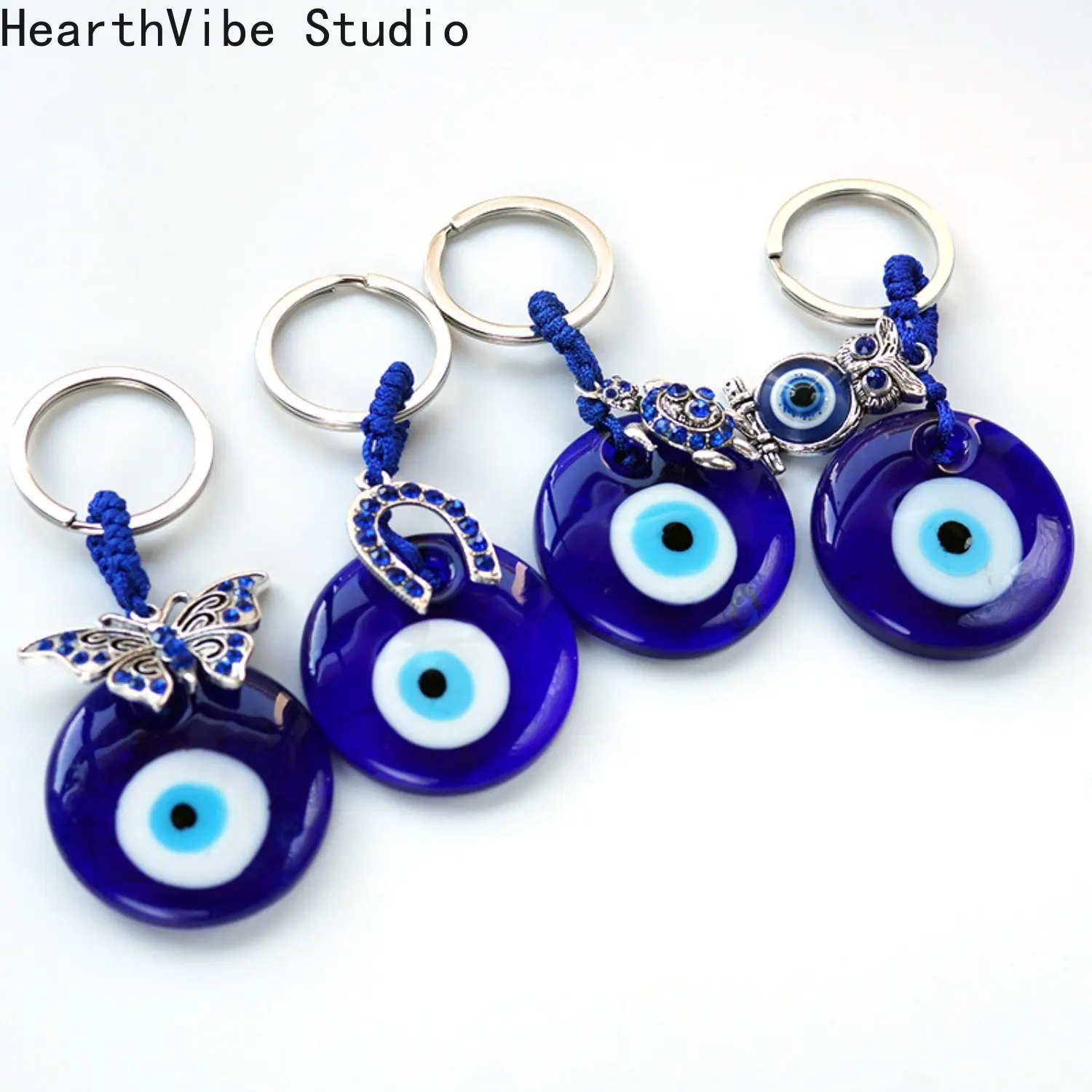 2026 Unisex Cute Evil Eye & Turtle Design Keychain, Trendy Vintage Key Fob & Key Holder for Car Keychain, Charm, Chic Accessories As Gift for Friend, Keychains For Women, Vintage Vibe