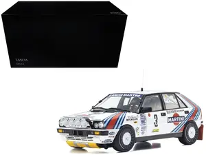 Lancia Delta HF 4WD #3 "Martini Racing" Winner "Rally Monte Carlo" (1988) 1/18 Diecast Model Car by Kyosho