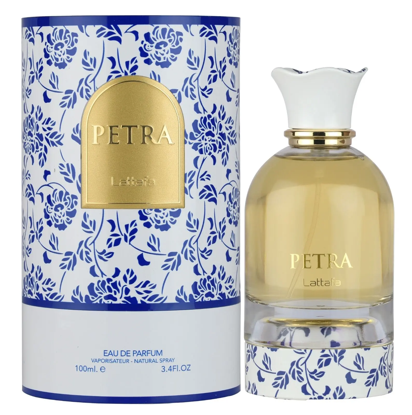 Lattafa Petra for Women Eau de Parfum Spray, 3.4 Ounce