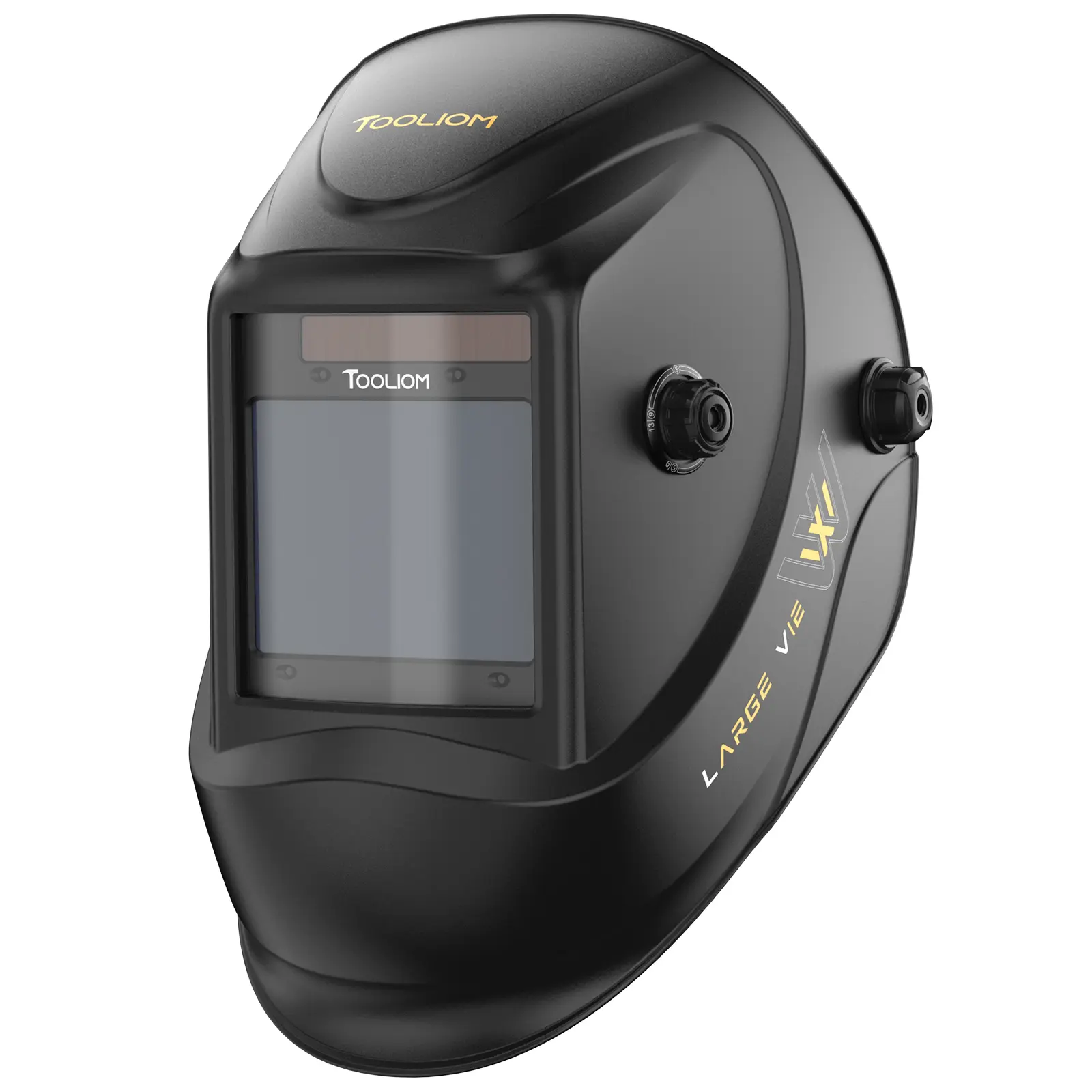 TOOLIOM TL-M800D Auto Darkening Welding Helmet - 1/1/1/1 True Color Clarity Large Viewing 3.94" × 3.27" Mask, 4 Arc Sensors & Wide Shade 4/5-9/9-13 Hood for TIG MIG MMA CUT