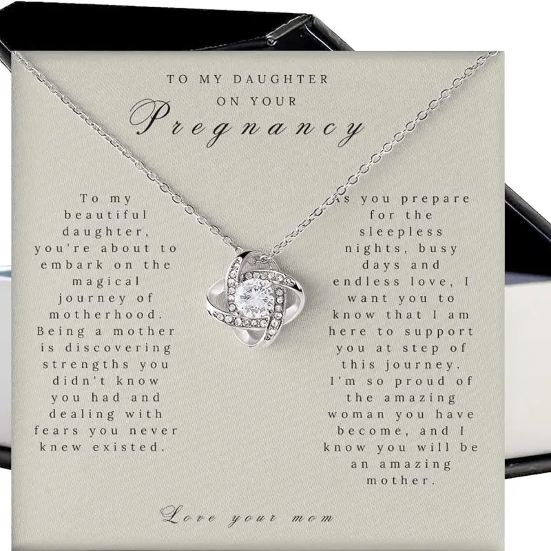 Daughter Pregnancy Gift - Mothers Day, Necklace Gift, Pregnant Daughter Gift, Congratulations on My Pregnant Daughter Gift From Mom, Gift For Mom To Be, First Pregnancy, Daughter Push Gift, Gifts For Pregnant Daughter