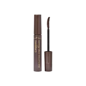 CANMAKE Tokyo Quick Lash Curler Long Mascara #02 Brown - Waterproof, Smudge-Proof, Lengthening & Curling for All-Day Wear