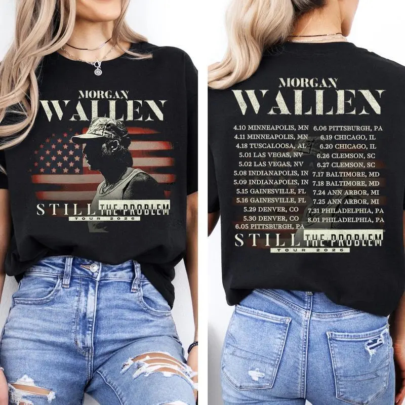 Wallen still the problem tour 2026 front and back t-shirt