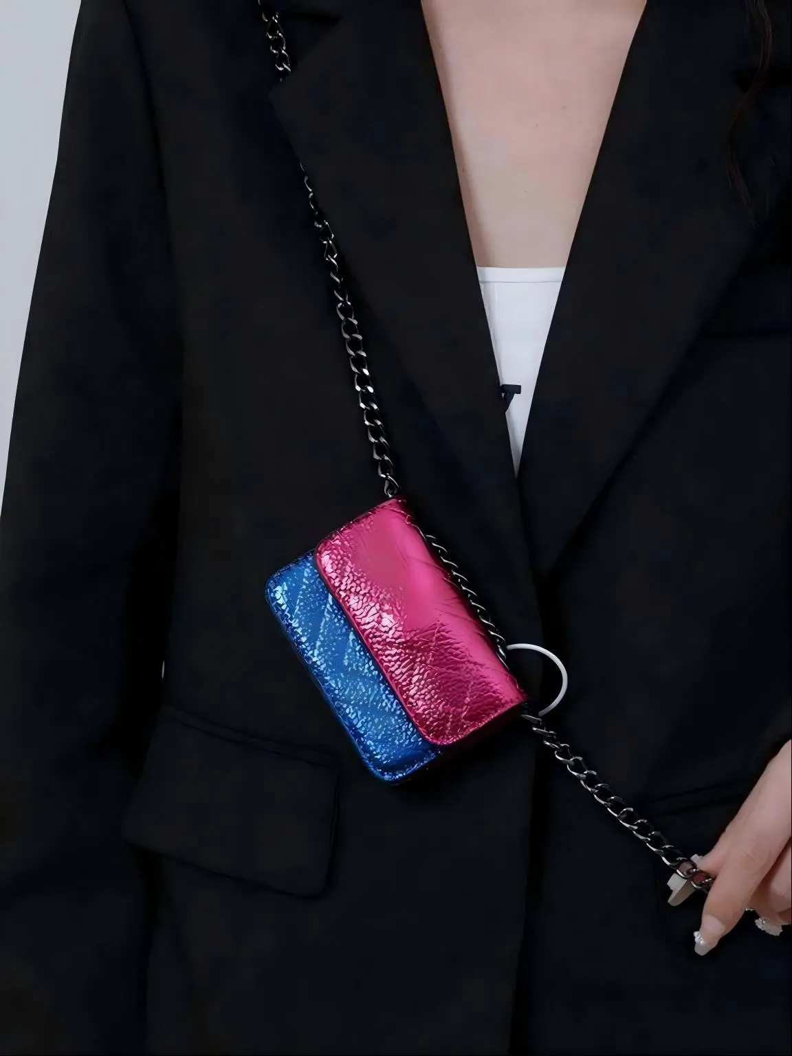 Mini Luxury Chain Crossbody Bag, Magnetic Flap Small Shoulder Purse, Elegant Daily & Party Shoulder Bag, Ideal Gift for Her, Multi Colors