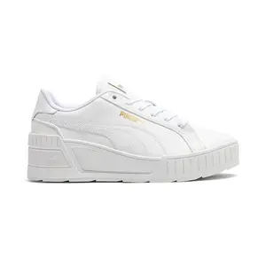 PUMA Womens Karmen Platform Sneakers Shoes Casual - White