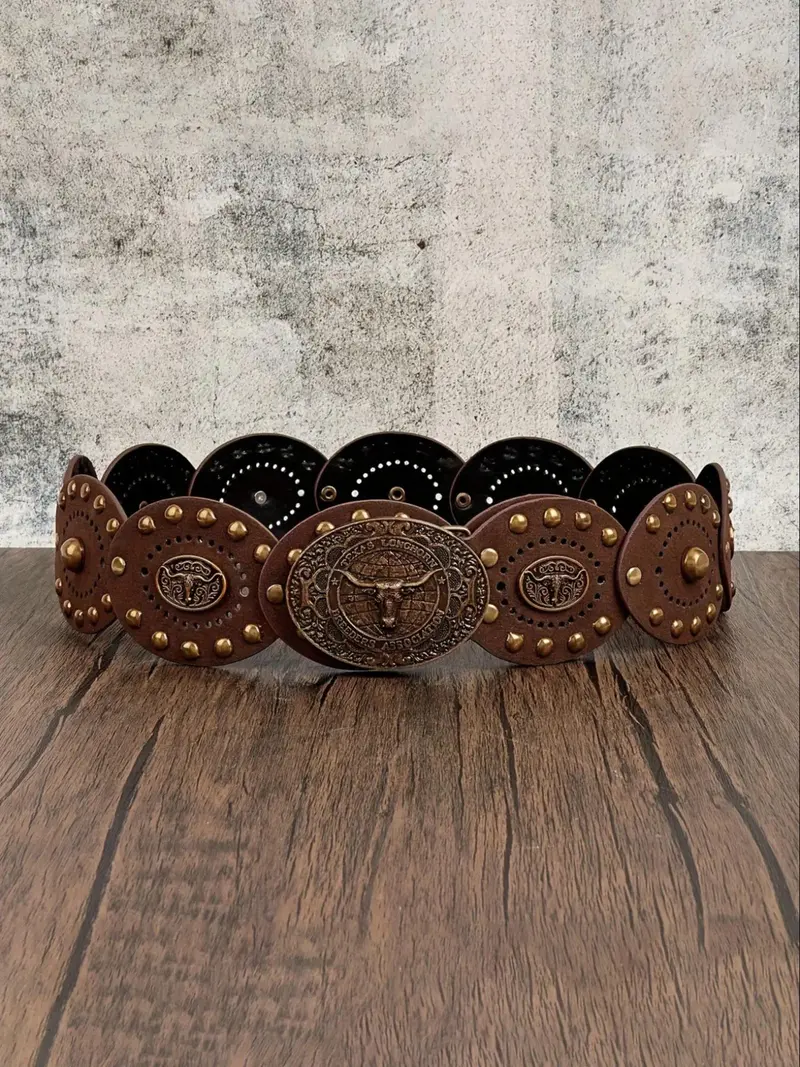 medallion belt western - TikTok Shop display picture 1