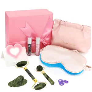 Gifts for Teenage Girls, Easter Skincare Gift Tool Set for Teen Girls Ages 10 11 12 13 14 15 16 18,Tween Girl Gift Basket Stuffers,Daughter,Girlfriend Birthday Gift,Eye Mask,Jade Roller,Gua Sha