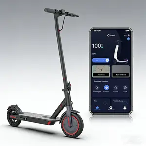 Electric Scooter for Adults – 19 MPH Top Speed, 350W Motor, Foldable Commuter Scooter with App Control, Seat and Bag
