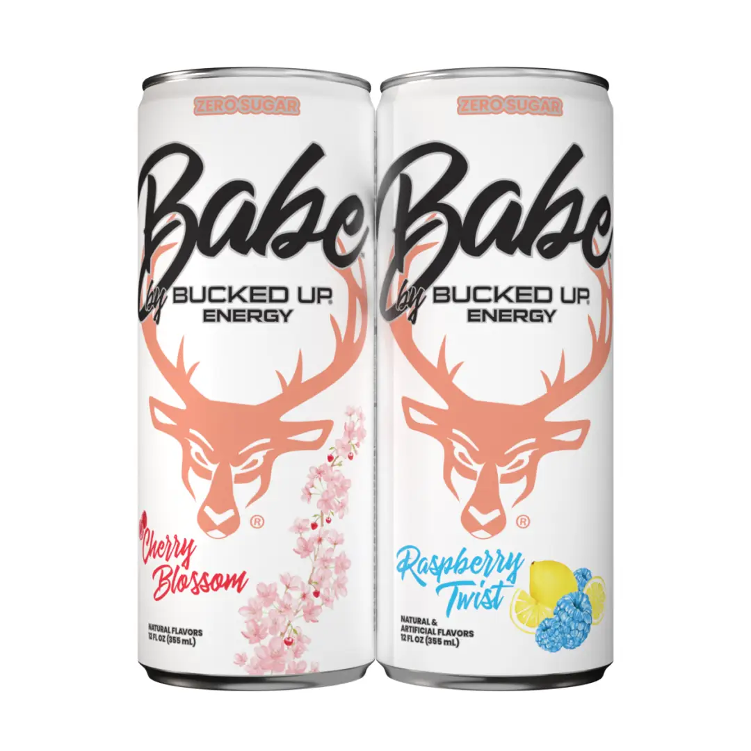 Bucked Up ALL NEW Babe Energy Drink Sport Beverage 12-Pack