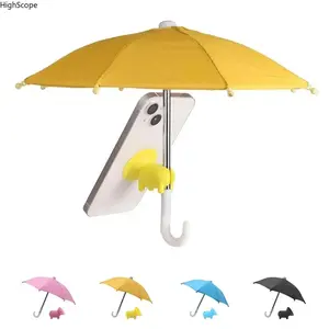 Phone Sun Umbrella – Universal Adjustable Stand with Cute Piggy Suction Cup, Anti-Glare Cell Phone Sun Shade for Outdoor Use