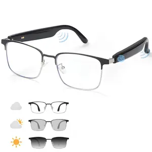 Smart Glasses For Both Men And Women, Wearable Smart Glasses, Wireless Connection, Built In Microphone And Speaker, AI Voice Assistant, Ideal Gift For Outdoor Sports