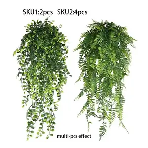 Large artificial hanging ferns, suitable for decorating your home office, garden porch, weddings, and other special occasions, ideal for year-round display, House Plants Decor, Fake Plant Decoration, Artificial Flowers For Outside