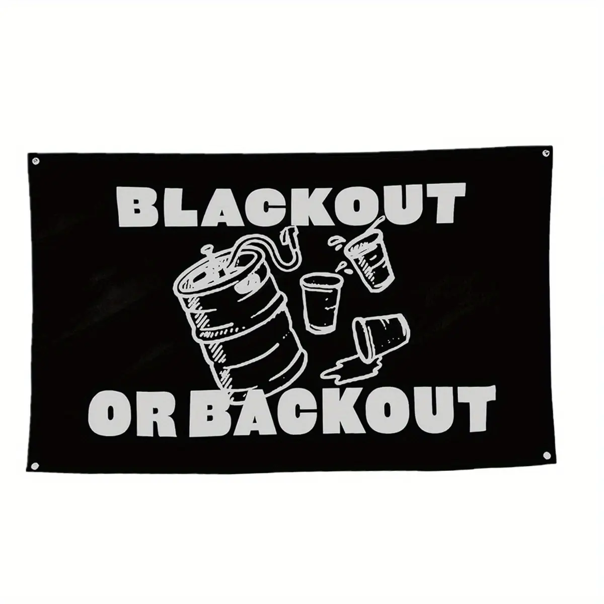 3x5FT (90x150CM) Blackout Wall Decor Flags - Home Decor Banner, Vivid Color, Double-Stitched Edges, 4 Brass Grommets, Animals Graphic - For Outdoors, Parties - Ideal Gift for Sports Fans