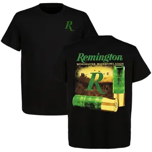 Remington Wingmaster Waterfowl Loads T-Shirt Firearms For Hunting Outdoor Outfit Cotton T-Shirt Graphic Tactical Tee Western Fashion Gift For Him For Her