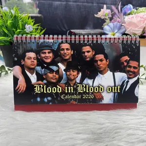 2026 Blood In Blood Out Calendar – Chicano Classic Movie Aesthetic, Motivational Quote Flip Calendar
