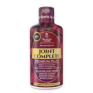 Joint Complete Premium by Tropical Oasis - Liquid Joint Supplement with Liquid Glucosamine Sulfate, Chondroitin, MSM & Hyaluronic Acid - 96% Max Absorption– 32oz Healthcare Fitness