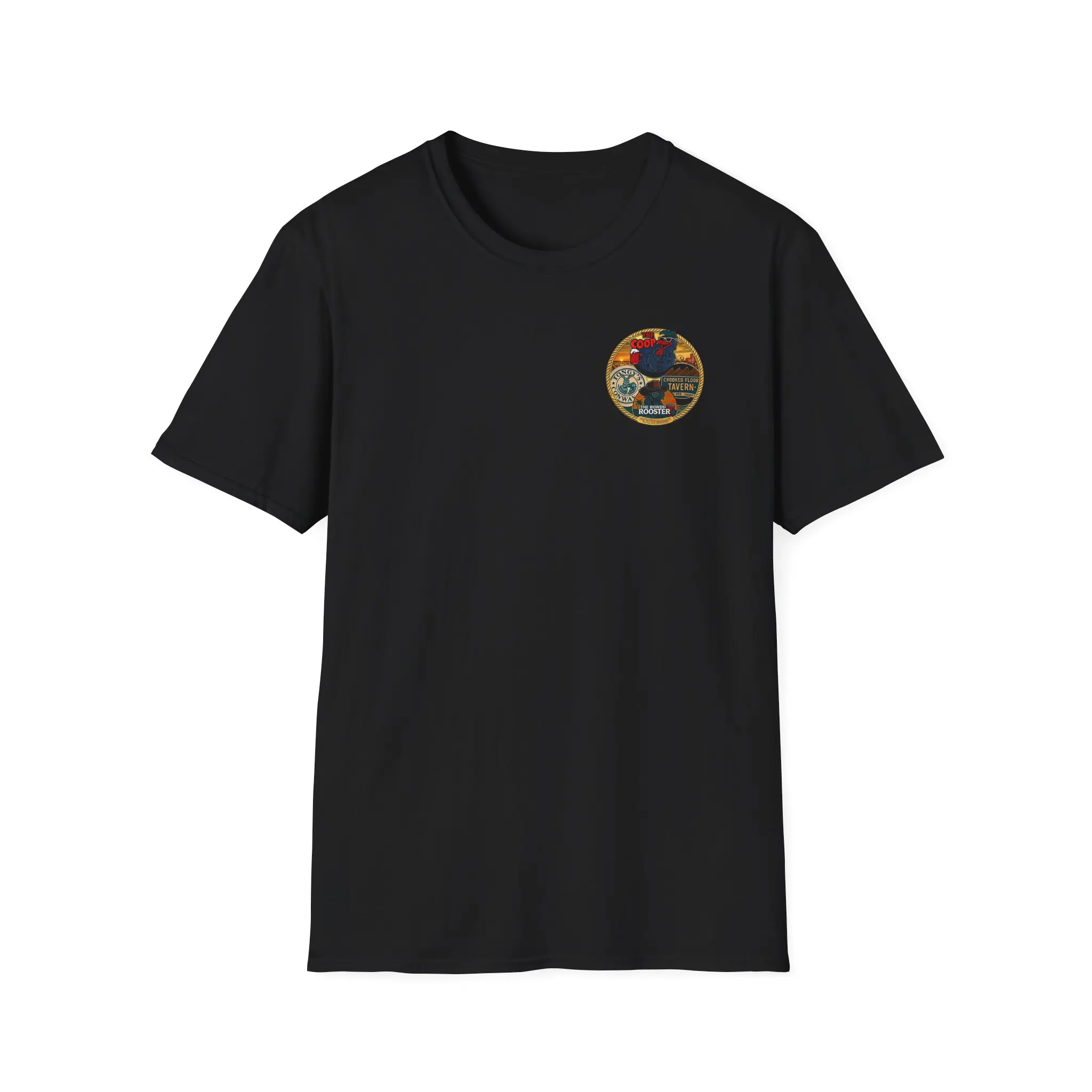 CCU Bars Coop Tav Tongys Rowdys T-Shirt | CCU Bar Crawl Tee