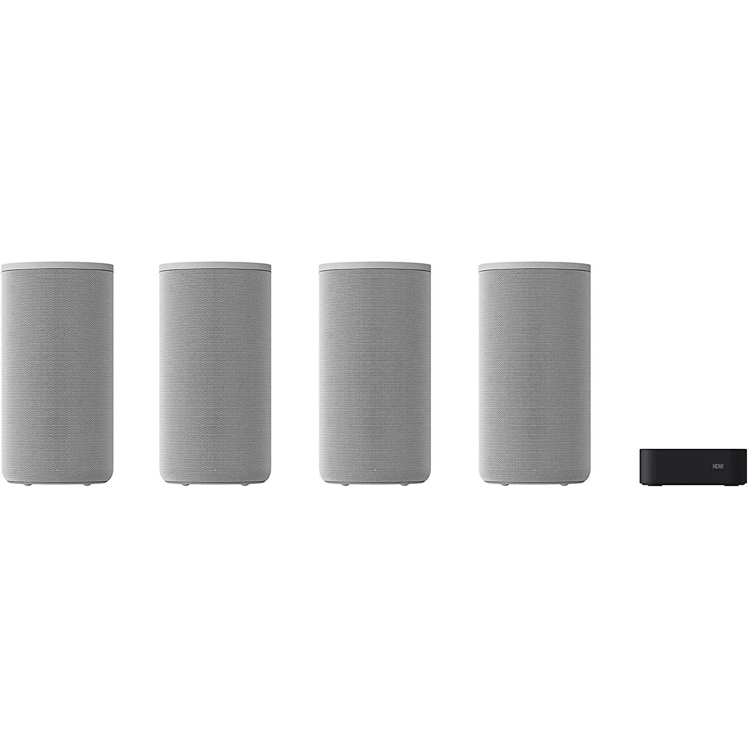 Refurbished - Sony HT-A9 7.1.4ch High Performance Home Theater Speaker System Multi-Dimensional Surround Sound Experience with 360 Spatial Sound Mapping, works with Alexa and Google Assistant,White