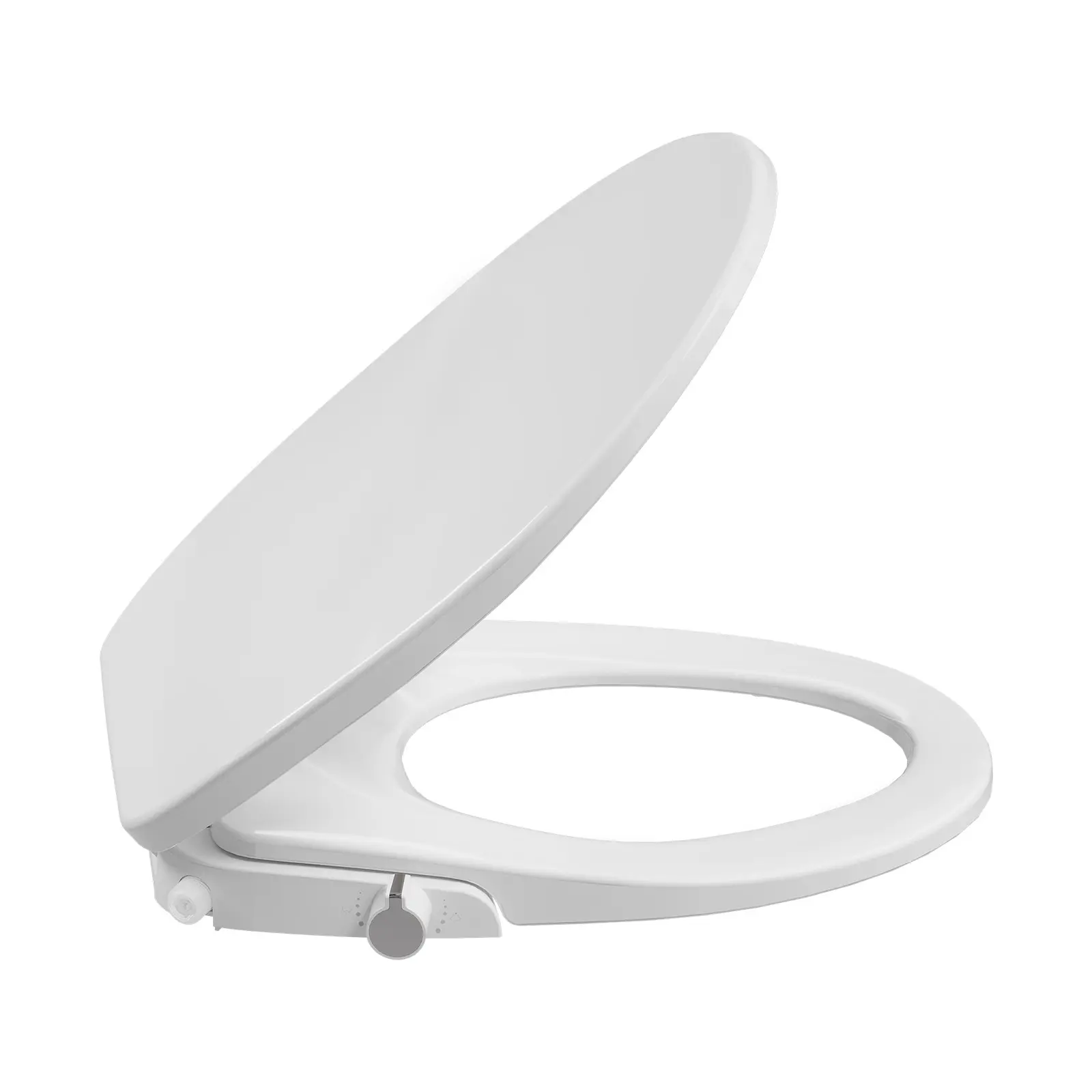 Garvee Commercial Non-Electric Bidet Toilet Seat – Dual Self-Cleaning Nozzles, Adjustable Cold Water Spray, Soft-Close PP Lid, Quick Installation, Hygienic & Eco-Friendly, Fits Elongated or Round