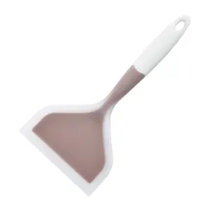 Random Color Silicone Wide Mouth Pancake Spatula, 1 Count Non-stick Pancake Egg Breakfast Spatula, Kitchen Cooking Utensils for Home Dining Room