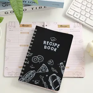 1pc Recipe Book A5 Hardcover Recipe Journal Book for Adults to Record and Organize Personal Recipes Make Your Own Cookbook with Label Stickers and Food Stickers
