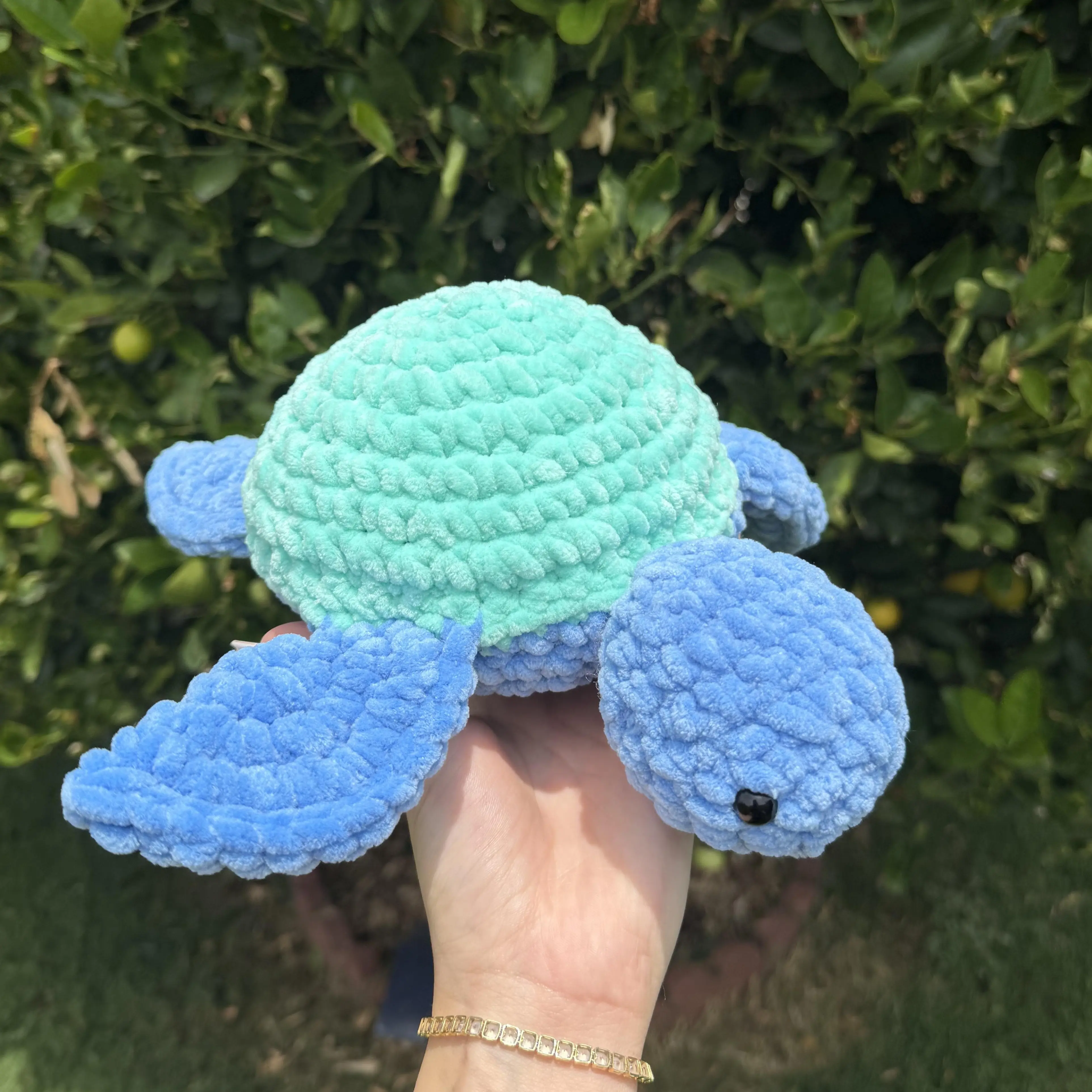 Crochet Sea Turtle Plushie - Adorable Handmade Craft with Soft Material and Cute Design, Perfect for Decor or Gift