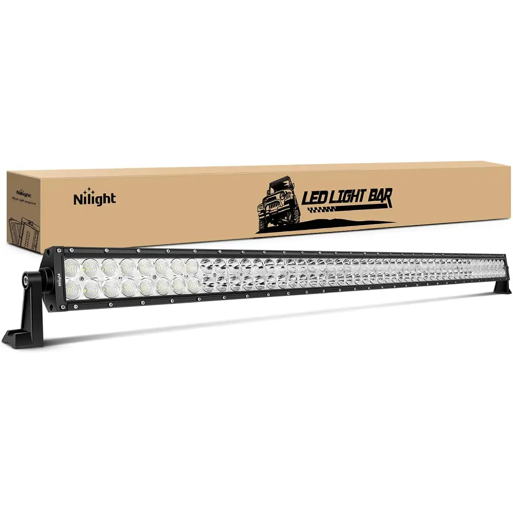Nilight 52Inch 300W High Power Output Spot-Flood Combo LED Light Bar, Off-Road Compatible Driving/Work Lamp for Trucks, Jeeps, Driving Lights, Light Bar Car