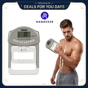 Handexer Digital Hand Dynamometer (198lbs/90kg) - Grip Strength Tester & Adjustable Hand Grip Strengthener for Sports, Rehab & Home, summerwins, DealsForYouDays