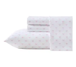 Laura Ashley Lovely Bows Pink Full Sheet Set