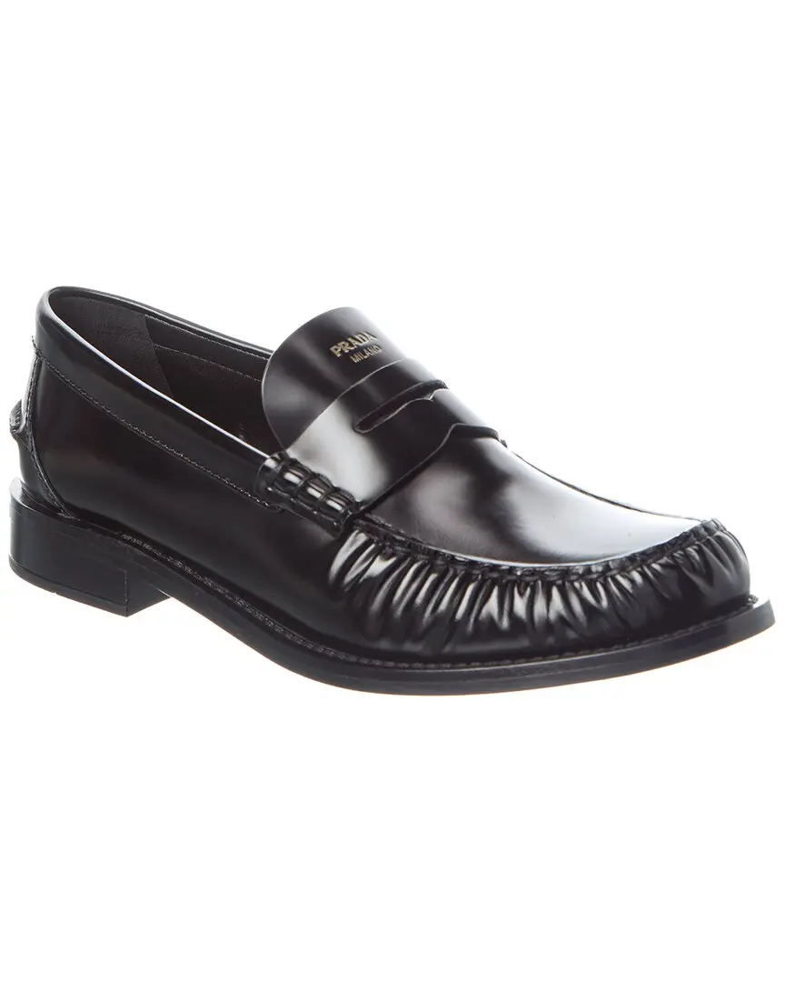 Prada Brushed Leather Loafer