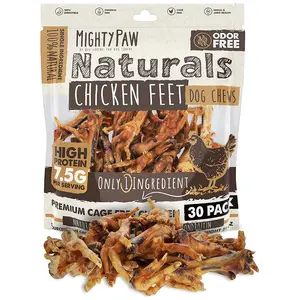 Mighty Paw All-Natural Chicken Feet Dog Chews - Treats Mighty Paw All-Natural Chicken Feet Dog Chews - Treats