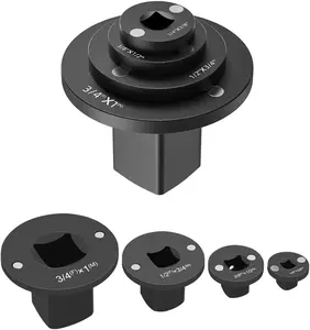 2025 Low Profile Impact Socket Adapter Set, Industrial Drive Ratchet & Wrench Adapter Set Stainless Steel Industrial Drive Ratchet & Wrench Adapter Set for Tight Spaces, 4PC Hardware Kit: 3/4" to 1", 1/2" to 3/4", 1/2" to 3/8", 1/4" to 3/8"