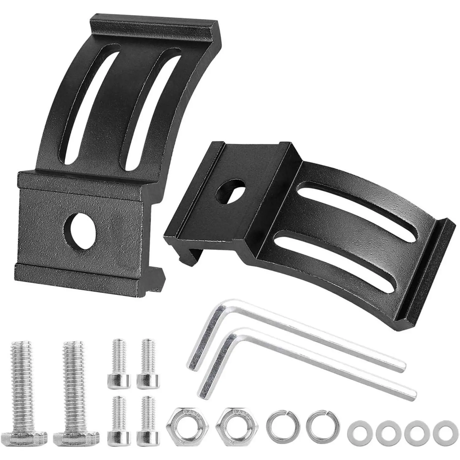LED Light Bar Mounting Brackets 2PCS, Adjustable Bottom Mount Bracket Kits for LED Pod Lights Cubes Off Road Work Light Bar Fog Lights