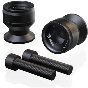 10MM Swingarm Spools, Universal M10 x 1.25 and M10 X1.5 Motorcycle Sliders Stand CNC Black Compatible With EX250,EX300,EX650,Z1000SX,Z750,Z1000,ZX6R,ZX7R,ZX10R,ZX12R,ZX14R,ZZR600,EN650,390,790