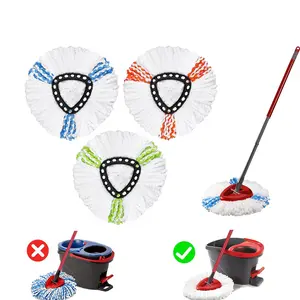 for O-Cedar EasySwing 1-tank system Mop Refills - Microfiber Deep Clean Hardwood/Tile/Bath Floors ScratchProof & Lab-Certified Washable
