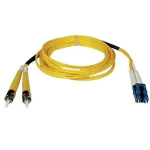 Tripp Lite N368-30M Fiber Optic Duplex Patch Cable, 100ft Single-Mode Yellow, 2x LC Connectors, Network Fiber Optic Cable