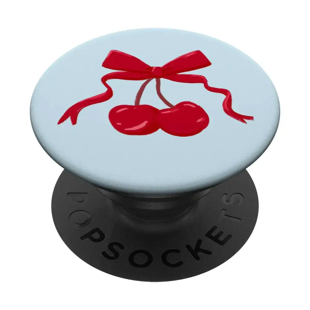 Coquette Cherry and Red Bow PopSockets Standard PopGrip