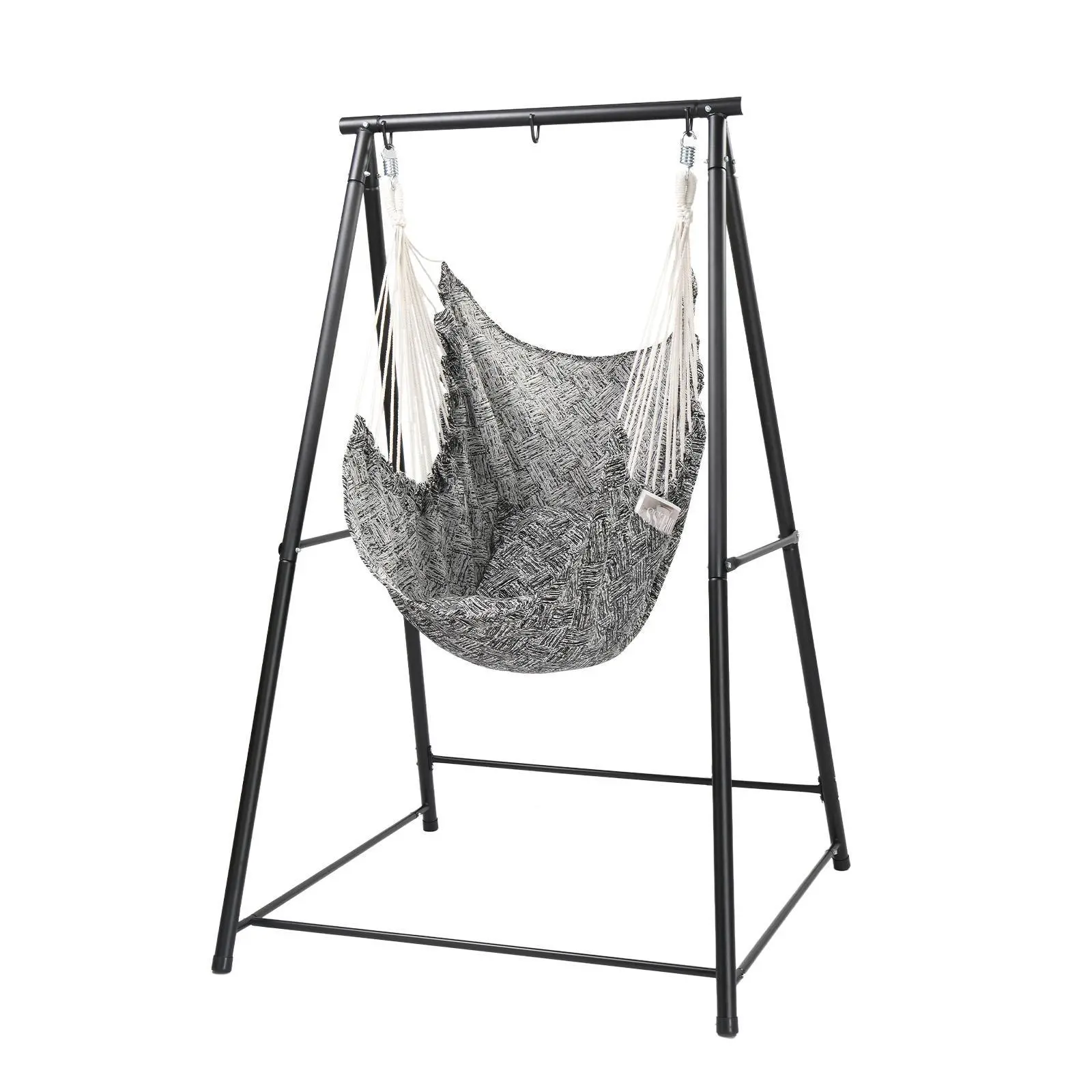 Hammock Chair with Stand for Indoor & Outdoor Use, Perfect for Patio, Balcony, Garden and Living Room, Heavy Duty 660 LBS Hammock Chair with Cushion, Outdoor Hanging Chair, Hammock Swing Chair