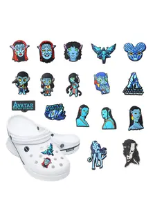 17pcs Cartoon Shoe Accessories Set, Fashion Avatar Shoe Decorations, Cute Shoe Charms, Charm Accessory, Perfect Gift for Fashion Lovers, Enhance Your Shoe Collection, Shoe Embellishment Set