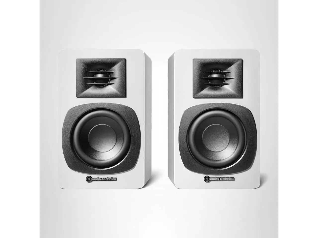 Audio Technica AT-SP3XWH Bluetooth Bookshelf Speakers 30 Watts White