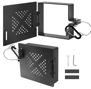 Aluminum RV Bumper End Cap 2-Pack—Fits 4" Square Camper Bumpers, No-Insect Vent, Secure Sewer Hose Storage—Includes Easy-Install Wrench Set